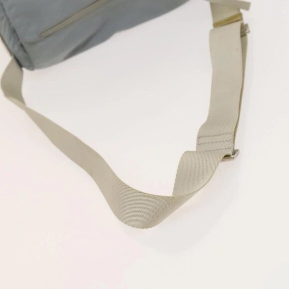 PRADA Shoulder Bag Nylon Light Blue Silver Auth - Picture 10 of 16